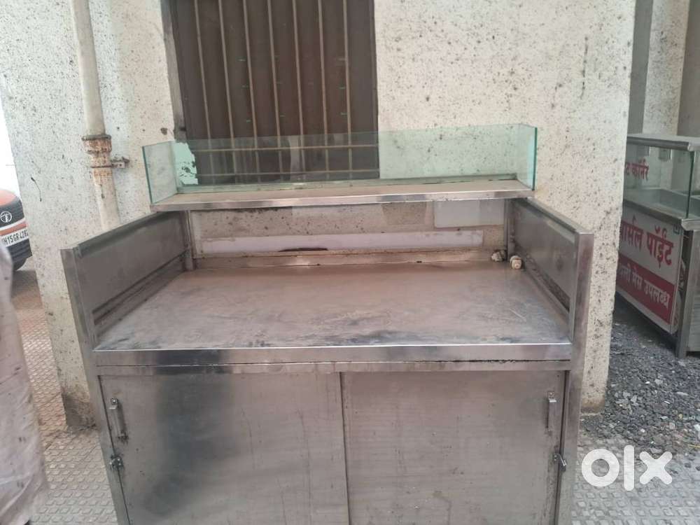 Pavbhaji Nasta Counter stainless steel