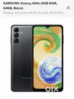Galaxy A04s 4GB ram and 64GB memory
