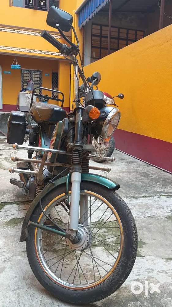 TVS Motorcycle with new Tyre and new Chain Spoket