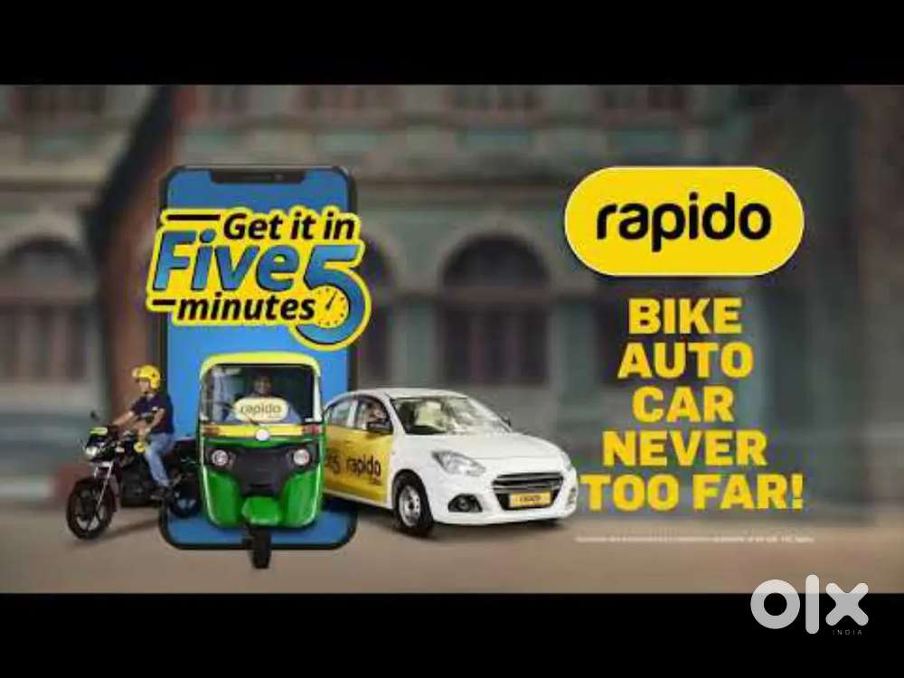 Rapido Bike Rider OR Car Driver