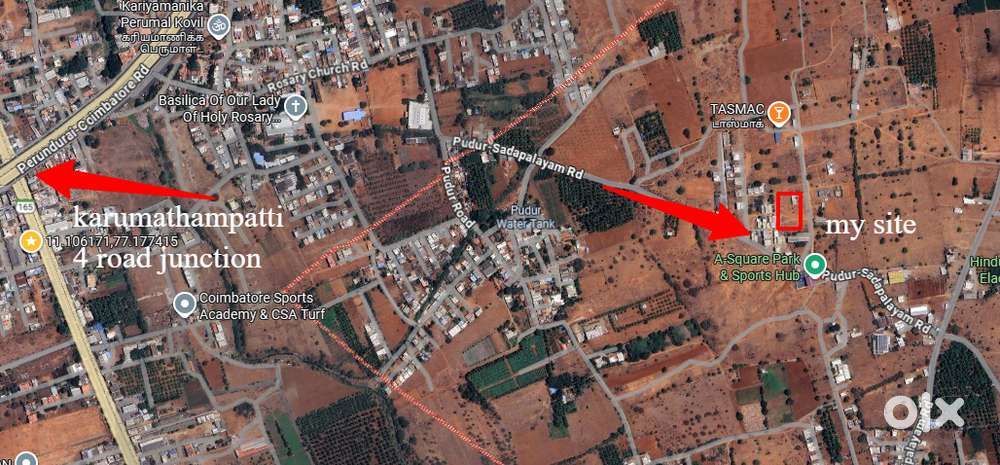 Plot sale in Kongu extension karumathampatti