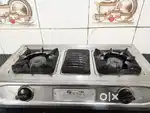 Gas stove double burner
