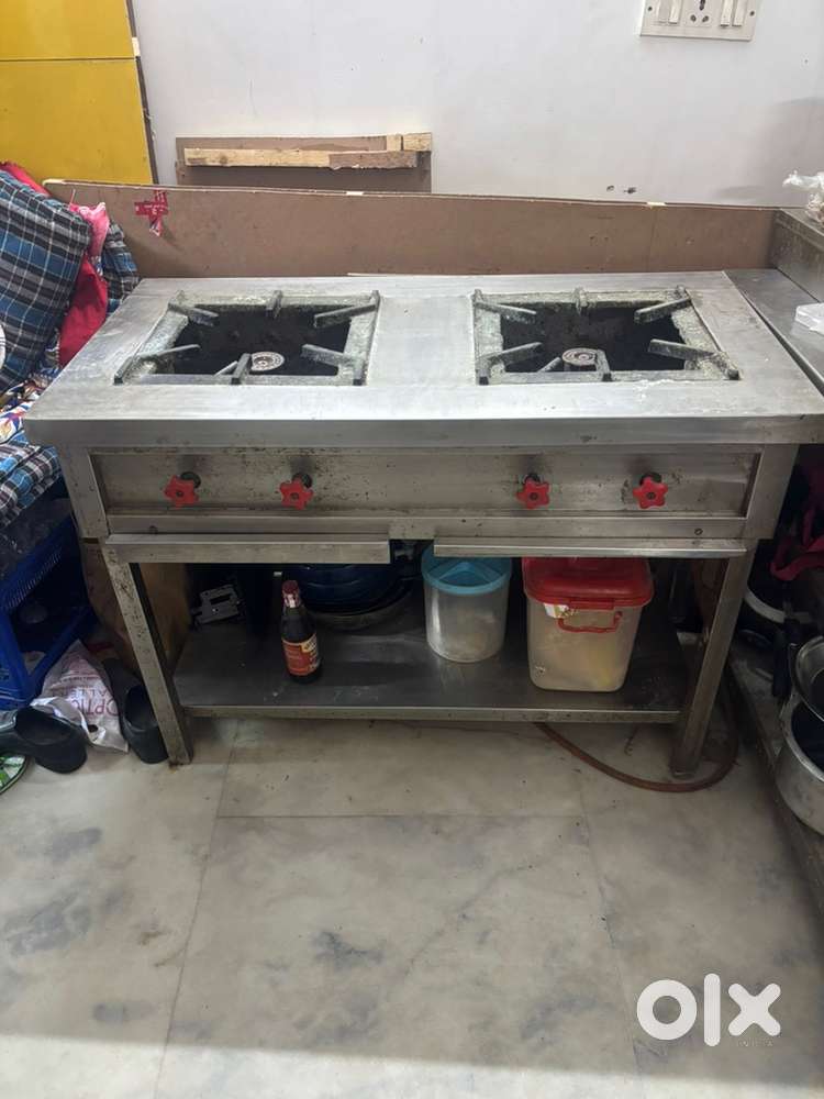 Commercial gas stove 2 burner