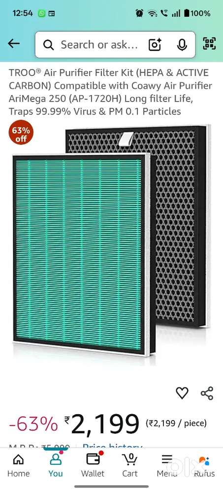 Air purifiers filter