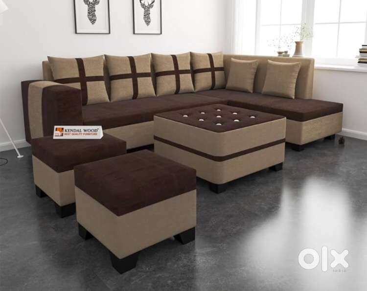 Today super sale buy new sofa 8499, L size sofa 13990/-Emi available