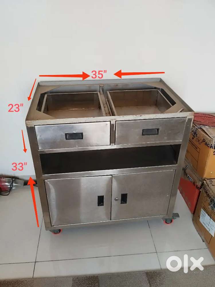 Stainless steel Trolley With Wheels