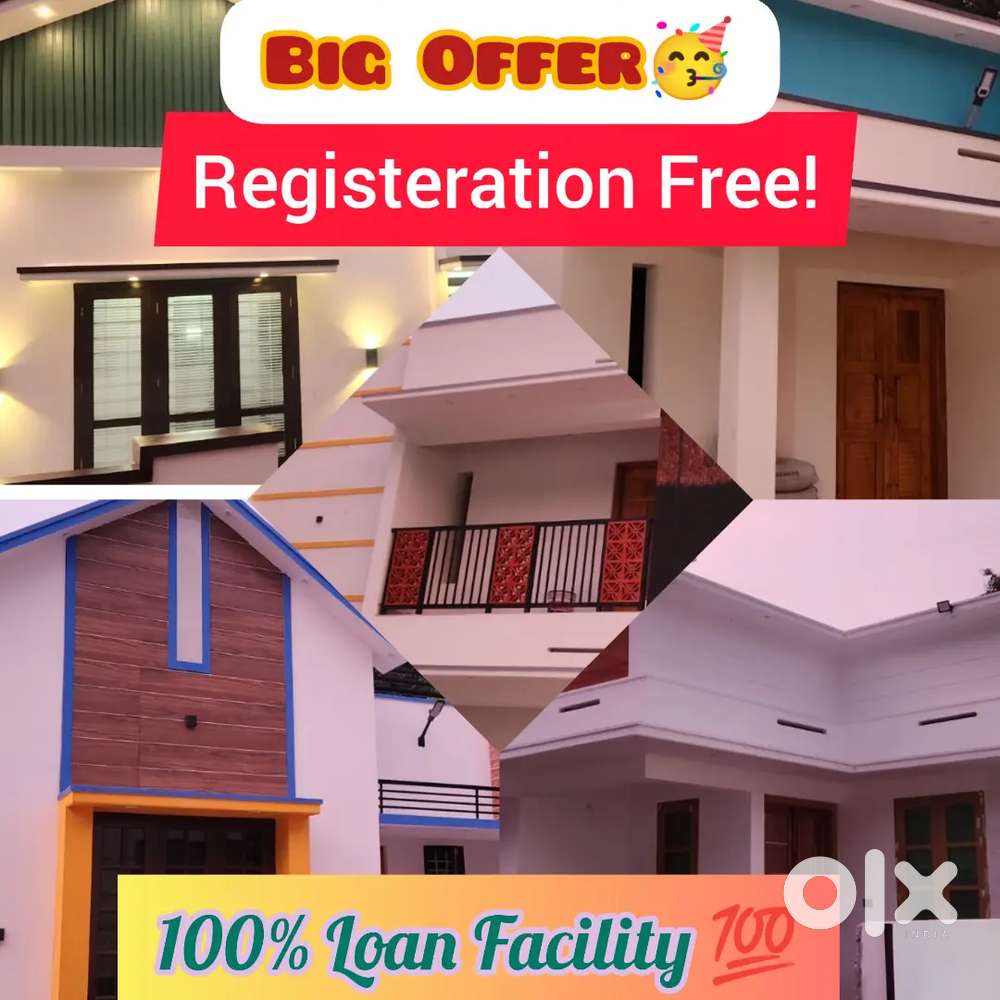 New Big Offer! Registeration Free! 2 Bedroom new house at Trivandrum