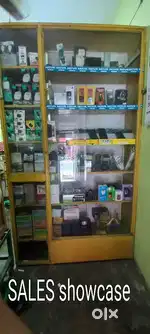 Show case wooden.
