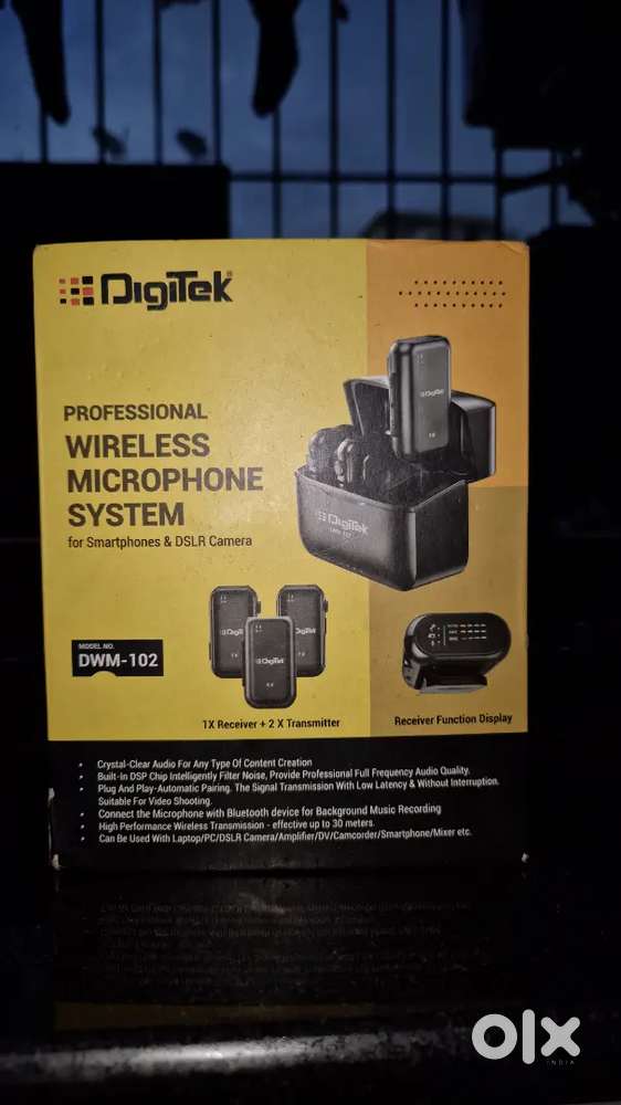 Digitek professional  wireless microphone  for phone and DSLR camera