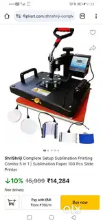 T-Shirt Printing Heat Press Machine (Combo)