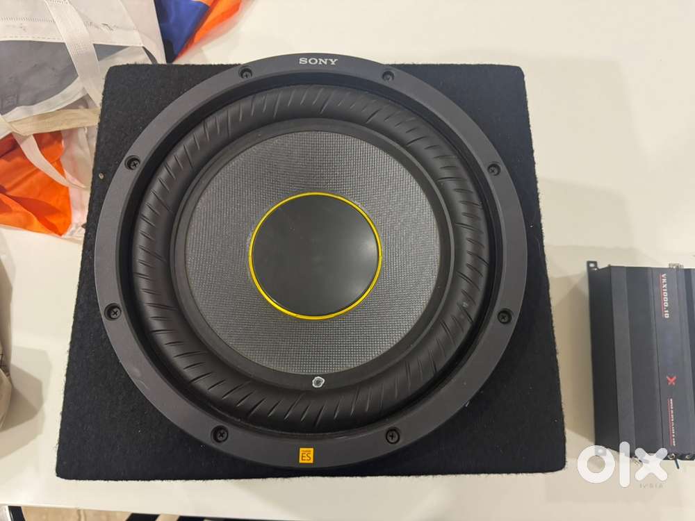 Car subwoofer and apmlifier