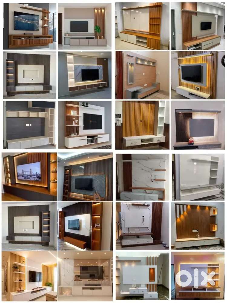 Interiors cupboard wood works