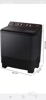 Samsung washing machine 1 year old semi-automatic 9kg 5 Star