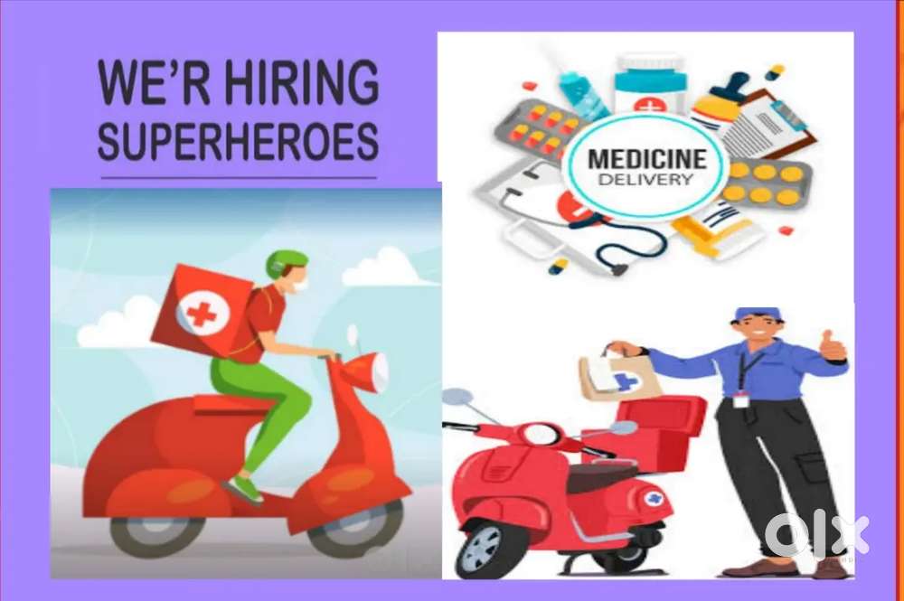 MEDICINE DELIVERY JOBS FREE JOINING 7000 RS JOINING BONUS ALSO