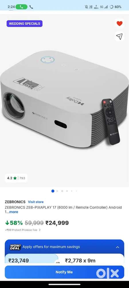 Zebronics pixaplay 17