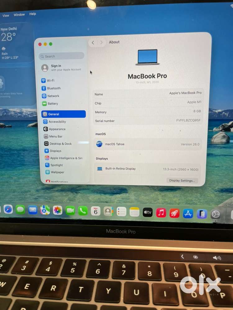 MacBook Pro 13” (2020, M1)