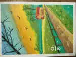 Oil pastel Landscape