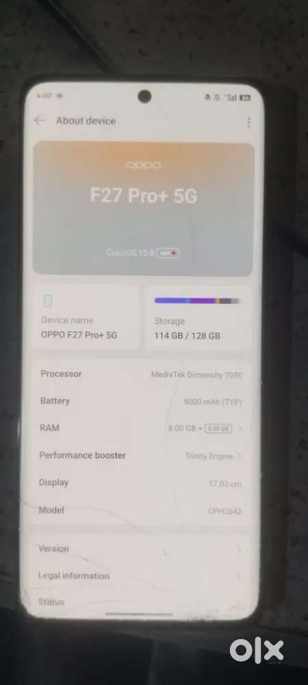 Oppo f27 pro + 5G 8/128 best