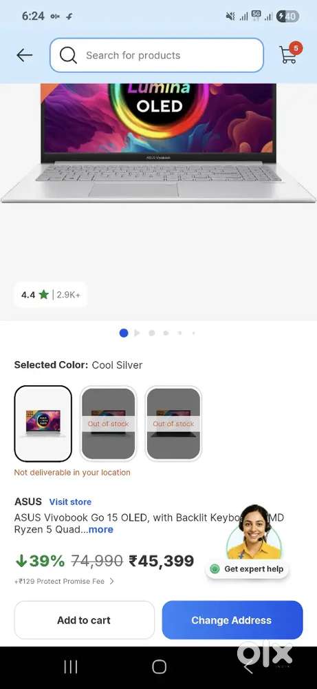 Asus vivobook Go 15 Oled
