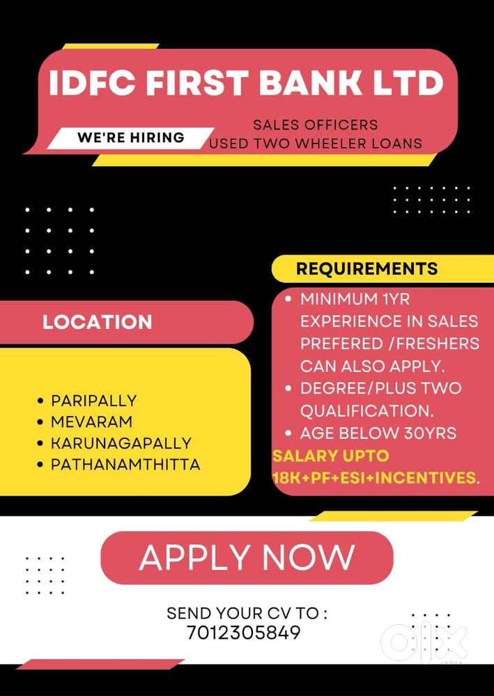 USED TWO WHEELER LOANS EXECUTIVE