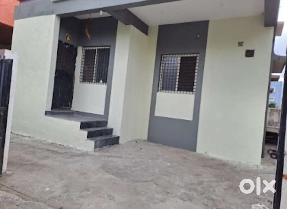 1 BHK with 2 bathroom, separate car parking, individual Banglow