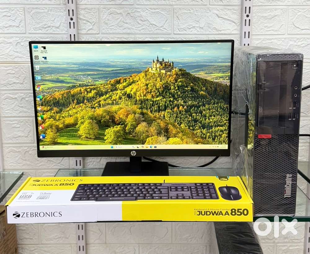 LENOVO i7 7TH 22 INCH IPS MONITOR 256GB 8GB COMPANY DESKTOP PC SET