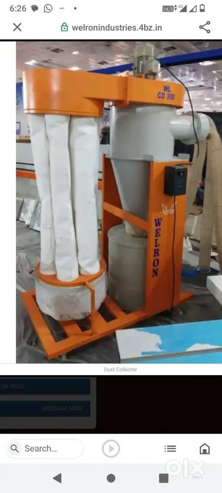Double stage wood dust collector