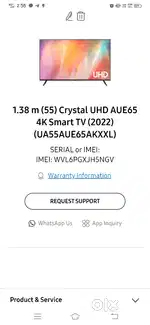 Samsung 55inch 4k 2023 model