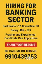 Hiring for banking