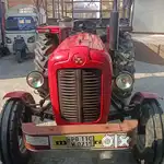 Messey ferguson 1035di tractor and trolley