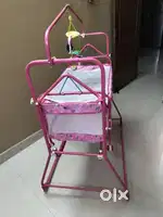 Baby cradle sturdy elegant and beautiful pink cradle for salr