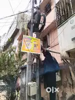 Lamp post tagging work Tambaram