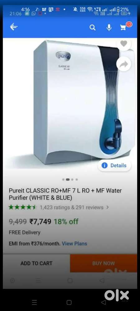 Pureit water purifier