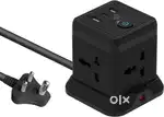 Extension Box with 3 USB Ports | 4 Sockets Extension Board