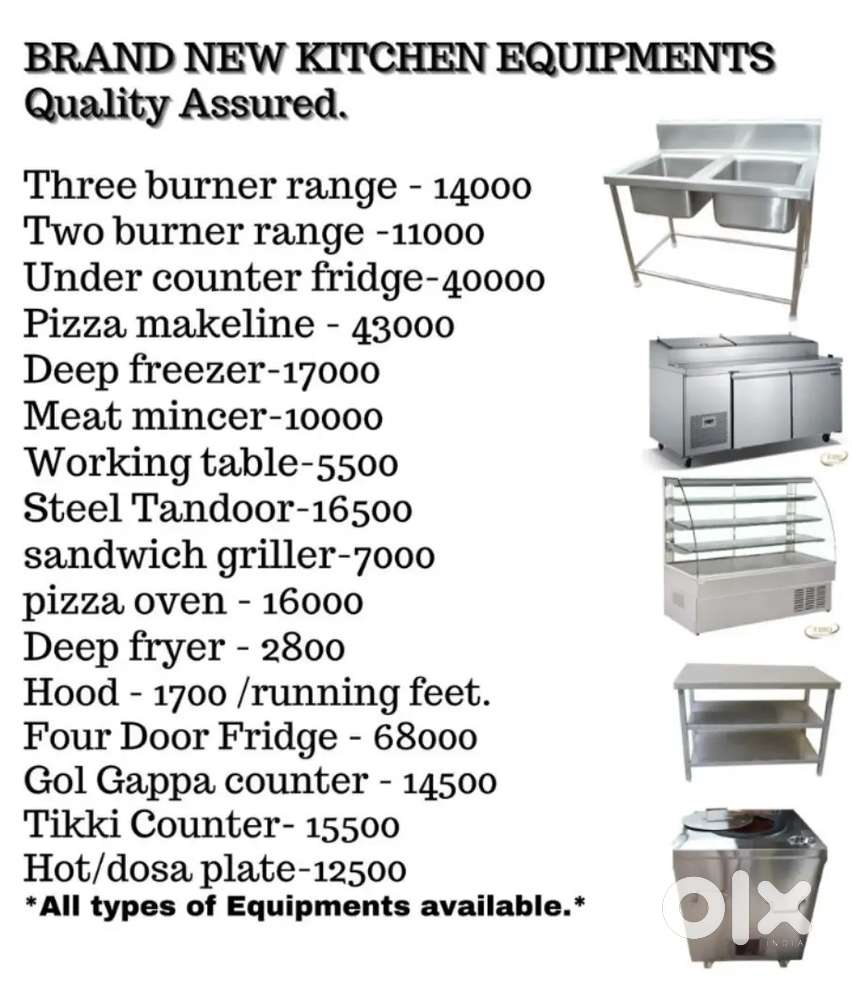 New and best quality industrial kitchen equipments