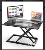 Office table and hydraulic standing desk
