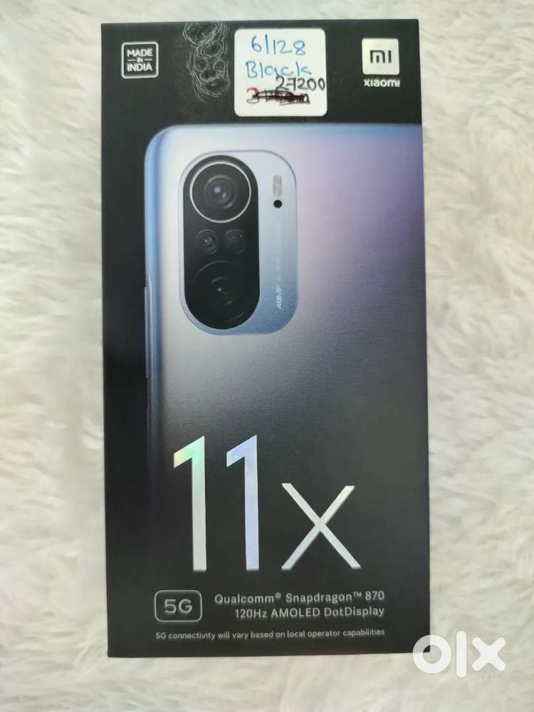 MI 11X 6/128GB COSMICBLACK  SEAL PACK PRODUCT WITH ONE YEAR WARRANTY