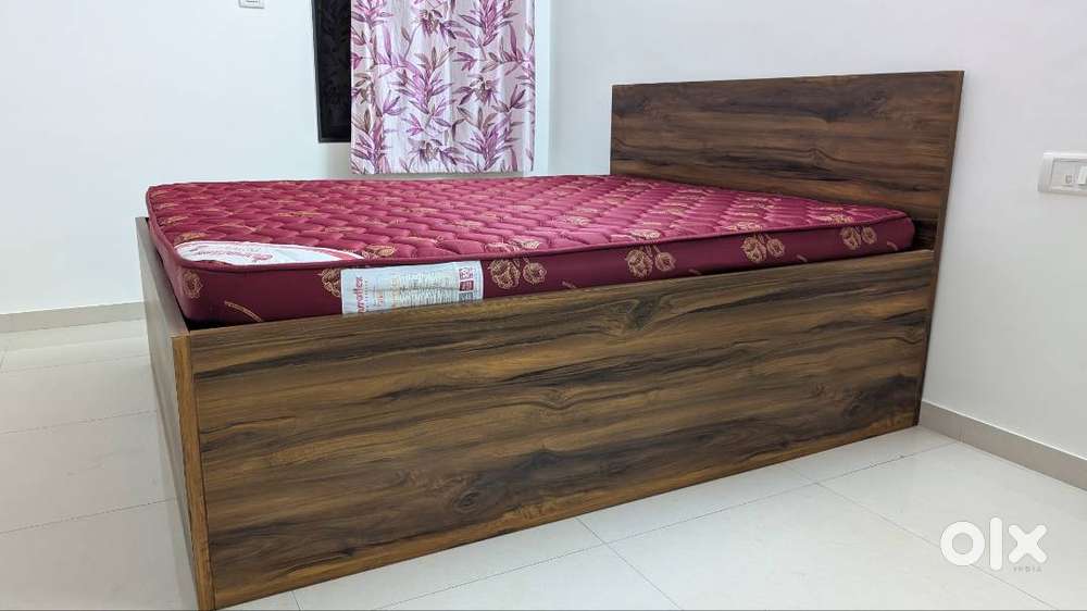 Double bed with storage