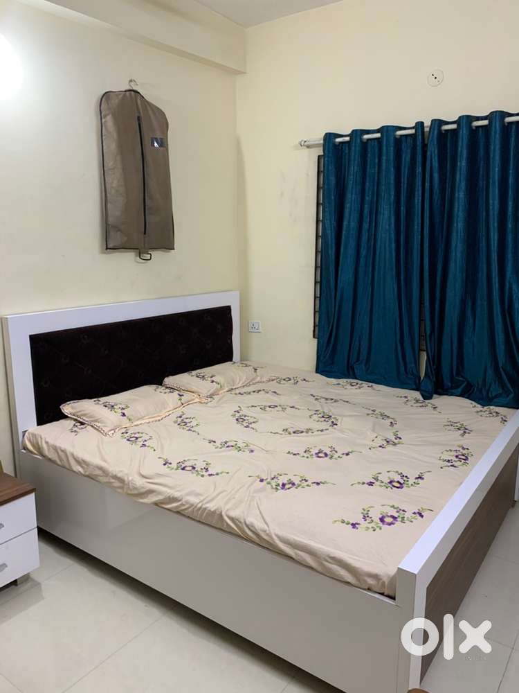 Double bed with sagwan wood, along with Mattress
