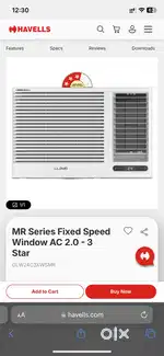 Lloyd window ac 1.5 ton