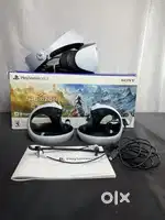 Sony PlayStation VR2 White VR Headset And Sense Controllers Used