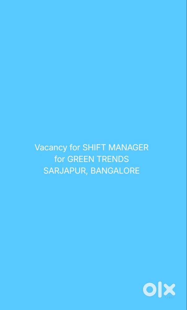 SHIFT MANAGER