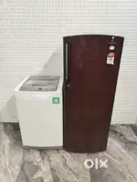 Ihgd 414 Videocon single door and Lg top load washing machine
