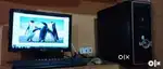 Desktop LG Monitor Microsoft Keyboard and HyTech Mouse & CPU