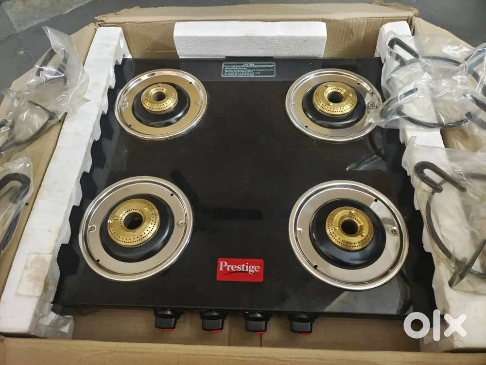 Prestige Marvel Glass Top 4 Burner Gas Stove