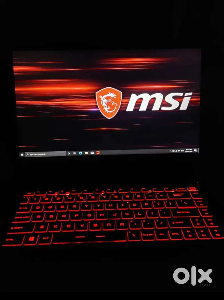 Gaming Laptop  MSI i5  4 GB Graphics card 8 GB Ram  750 GB SSD