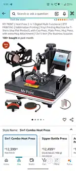 Heat press machine complete set