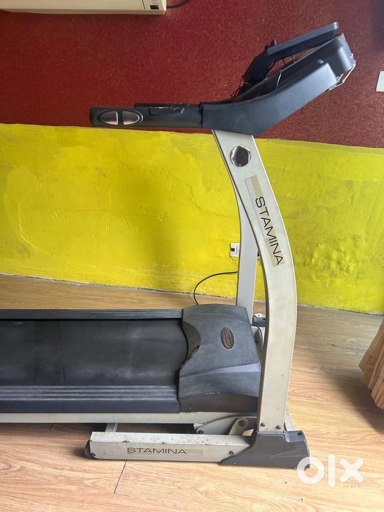 Treadmill and workout bench