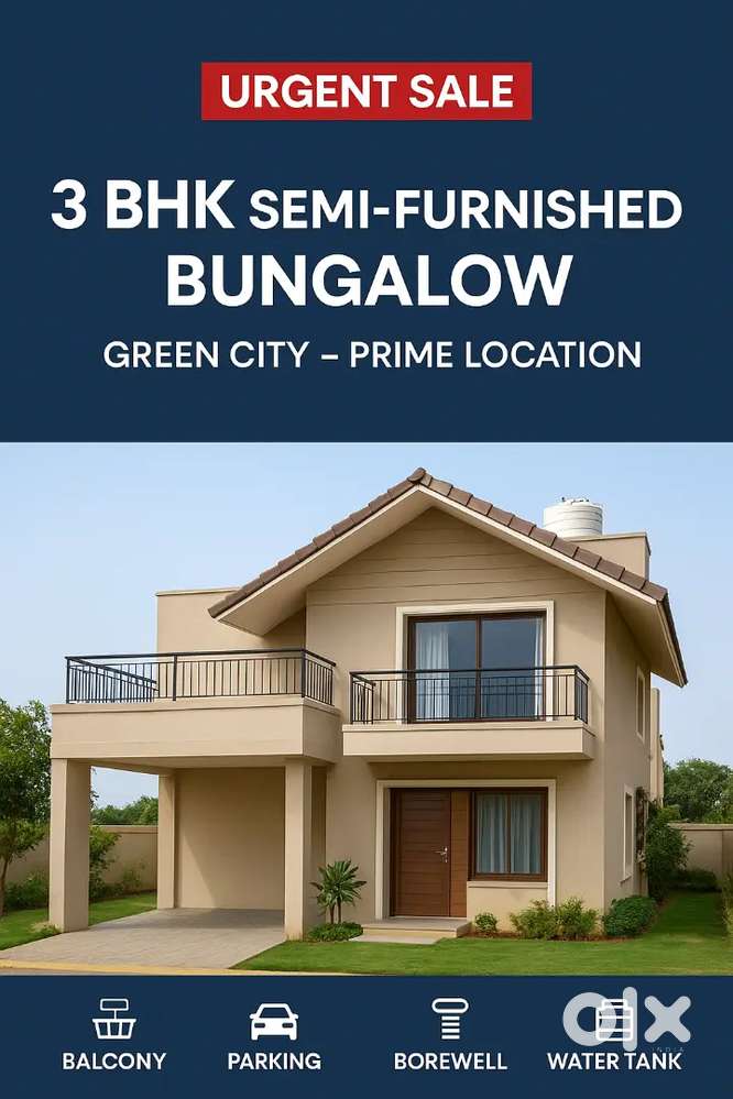 3 BHK House In Green City