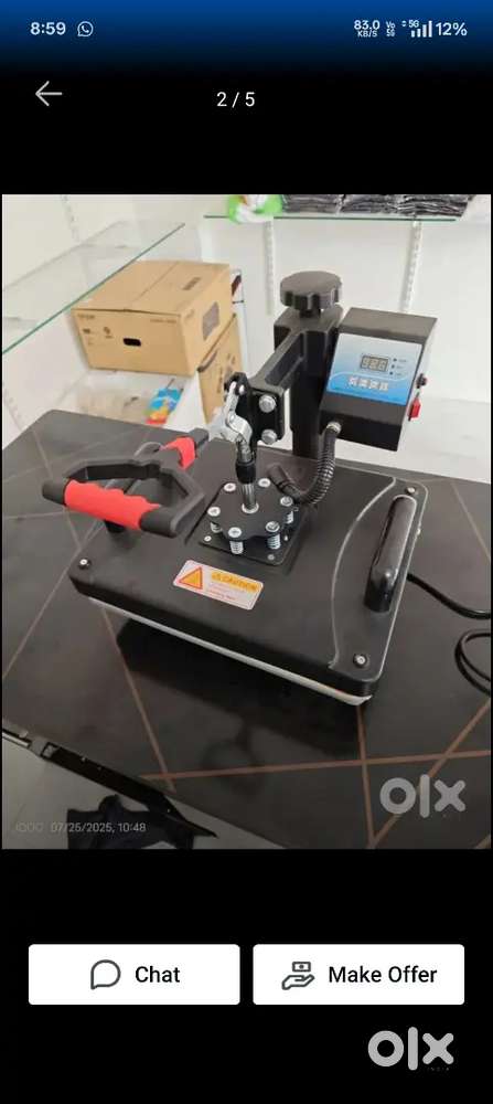 T-shirt print machine (combo heat press machine)